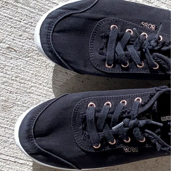 GentlyWorn BOBS Women's Black Canvas Shoes, Great for Everyday Casual & Outings - Picture 12 of 16